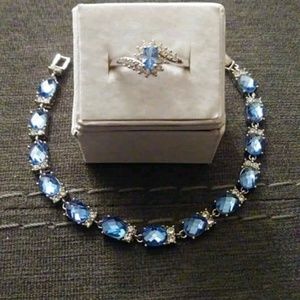 New blue topaz set